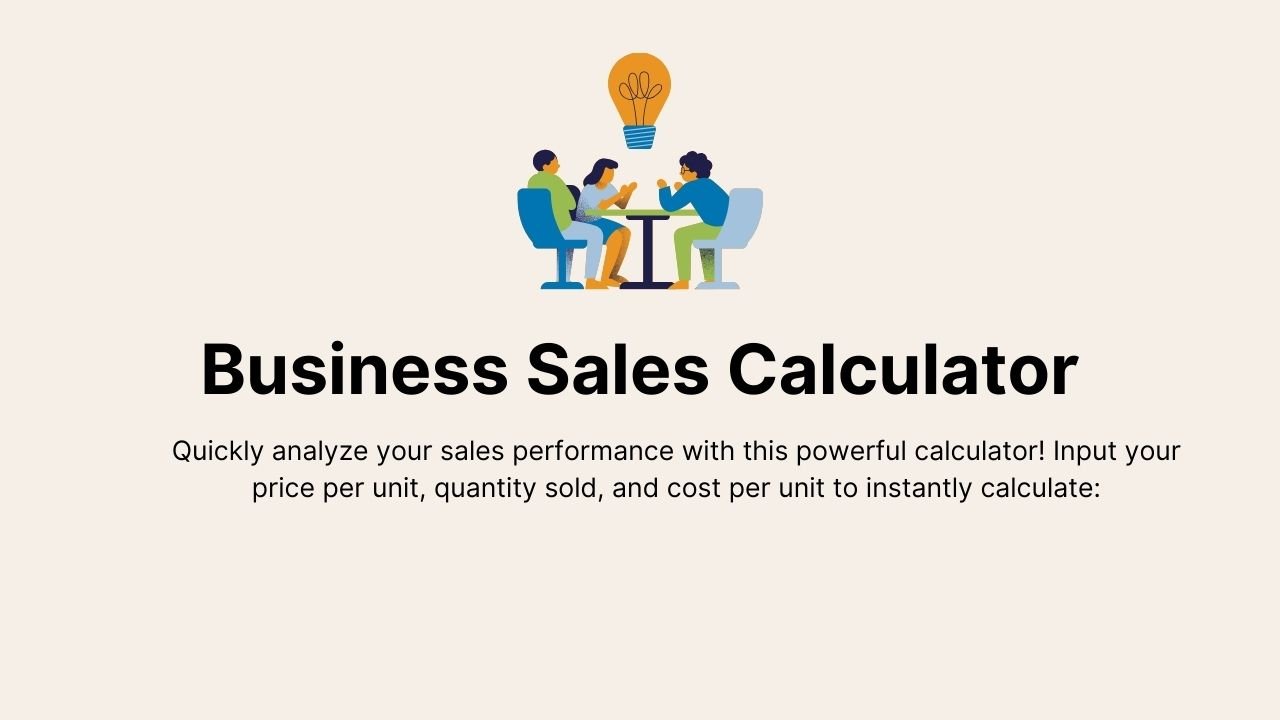 Business Sales Calculator