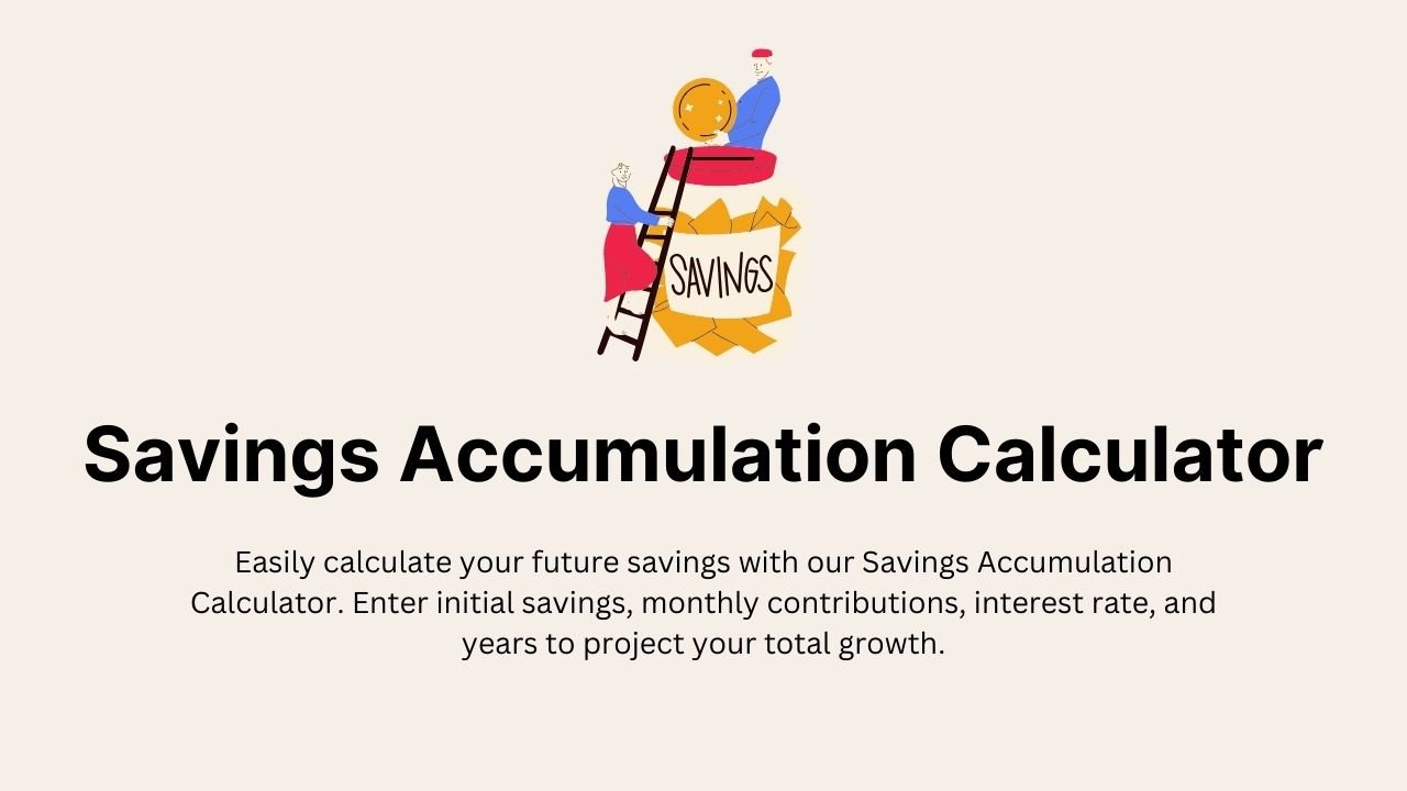 Savings Accumulation Calculator