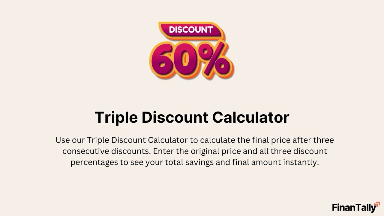 Triple Discount Calculator