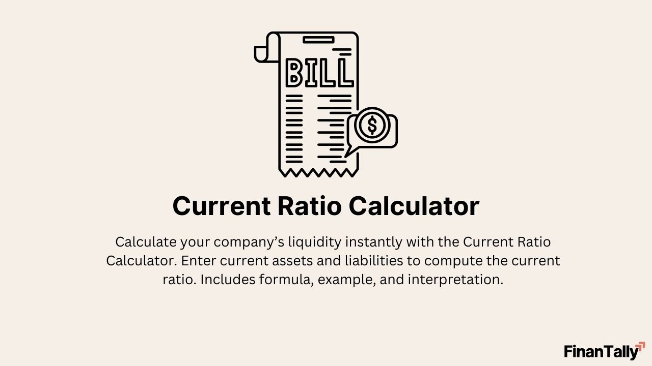 Current Ratio Calculator