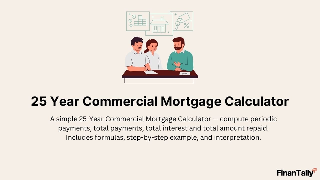 25 Year Commercial Mortgage Calculator